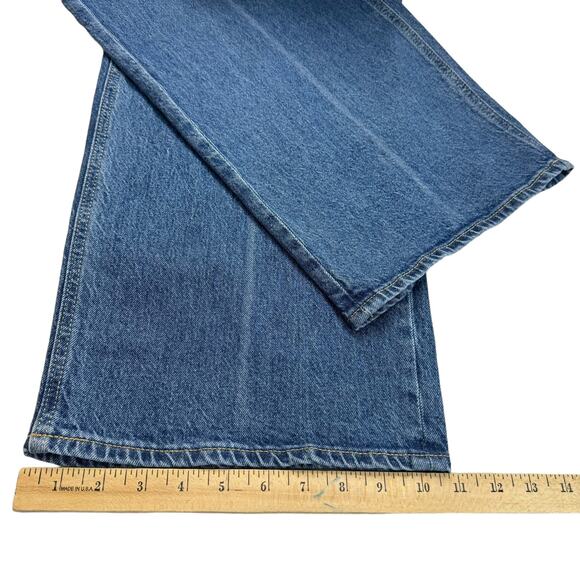 Old Navy Extra High Rise Sky-Hi Wide-Leg Jeans Women16 Stretch Retro Skater New - Picture 13 of 16